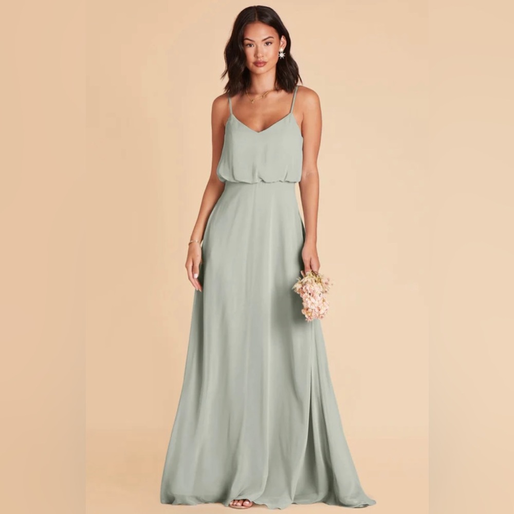 NWT Birdy Grey Gwennie Dress Sage No Slit (Medium) - Picture 4 of 10